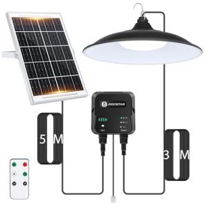 Aigostar - Lámpara solar exterior con mando a distancia y c…