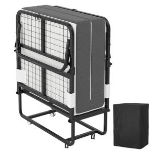CAIYUN Cama plegable de lujo para adultos, cama de arroz, c…