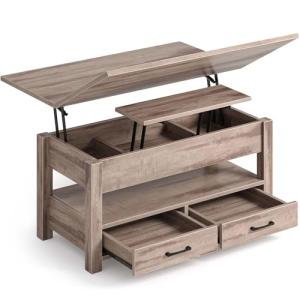 Rolanstar Mesa Centro Elevable, Mesa Salon con Cajón y Comp…