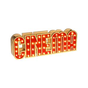 Santex Decoración Luminosa de Madera de Cine 30 x 4 x 10 cm