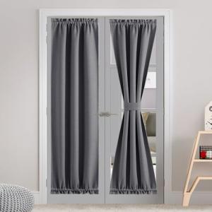 NICETOWN Cortinas para Puerta Francesa para oscurecer la ha…