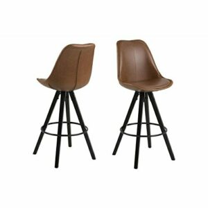 Amazon Brand - Movian Arendsee - Juego de 2 taburetes de ba…