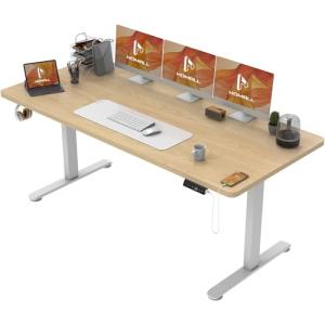 Homall Escritorio 140 x 80 cm,Escritorio Elevable con Carga…