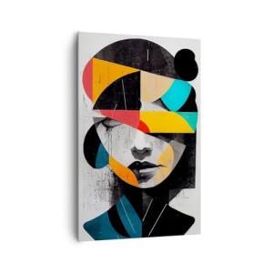 Cuadros Decoracion Salon Rostro Mente Abstracción Lienzos d…