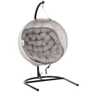 Outsunny Silla Colgante Huevo con Soporte Columpio de Jardí…
