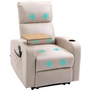 HOMCOM Sillón de Masaje con 8 Puntos de Masaje Sillón Relax…