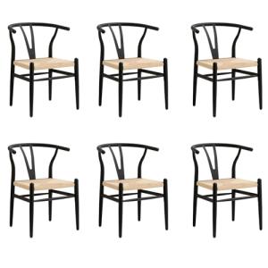 BenyLed Juego de 6 Sillas de Comedor con Patas de Metal, Si…