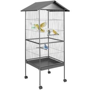 tectake Jaula para Pájaros, Pajarera XXL con Ruedas, para A…