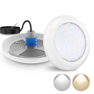 LyLmLe Foco LED Piscina con Rosca 1 1/2", 18W Proyector LED…