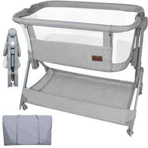 Twinly - Cuna Colecho bebé Minicuna Viaje portátil, fácil P…