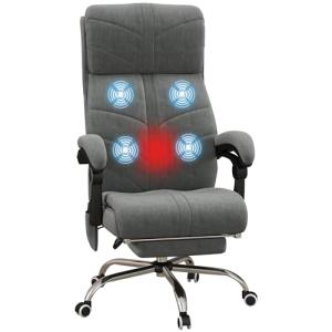 Vinsetto - Silla de oficina con masaje y calefacción para o…