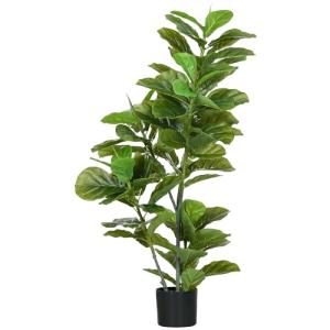 HOMCOM Planta Ficus Artificial 110 cm Árbol Artificial con…