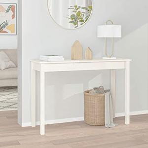 ShGaxin Mesa Consola de Madera Maciza de Pino Blanco 110x40…