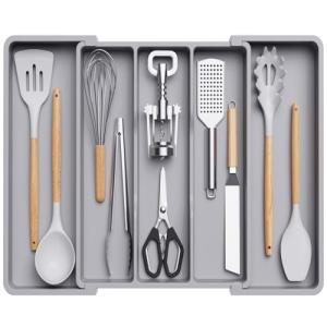 Lifewit Organizador de cajones de Utensilios, Organizador C…