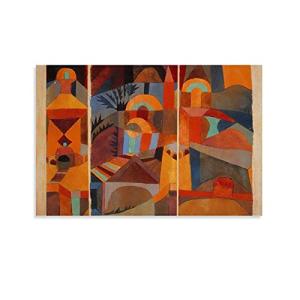 Póster cubista alemán con pintores abstractos Paul Klee Tem…