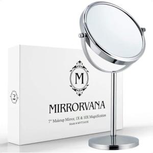 Mirrorvana Espejo de Mesa, Espejo Aumento 10X sin Luz, Espe…