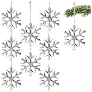 COM-FOUR® 9X Copo de Nieve Decorativo Colgante - Figura Dec…