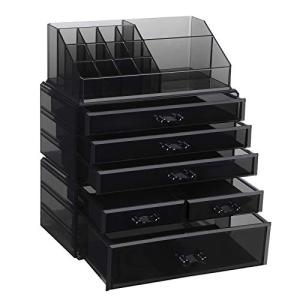 SONGMICS Organizador de Maquillaje AcrÍlico Grande, Caja de…