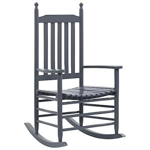 vidaXL Mecedora con Asiento Curvo Madera Silla Mobiliario J…