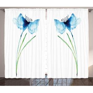 ABAKUHAUS Floral Cortinas, Aciano Botánica, Sala de Estar D…