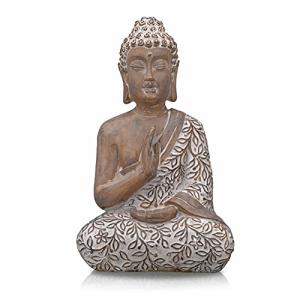TERESA'S COLLECTIONS Figura de Buda, 36,5 cm Resina Sentado…