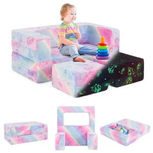 COSTWAY 3 en 1 Sillon Bebe de 2 Plazas, Sillón Infantil con…