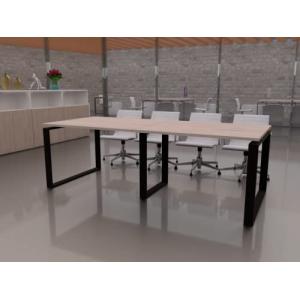 Mesa de 240x100 con Estructura metálica Marco Cerrado Negro…
