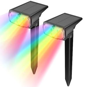 GOLUMUP Luces Solares LED Exterior Jardin, 8 Colores Fijos…