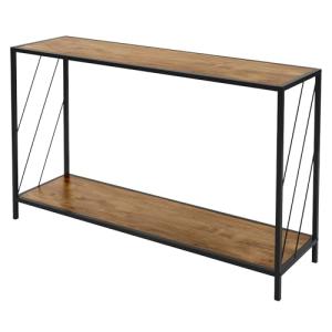 ML-Design Mesa Consola Marrón 120x33,5x75cm Madera de Roble…