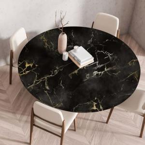 Chickwin Manteles de Mesa Impermeable Redondo Lavable, Mant…