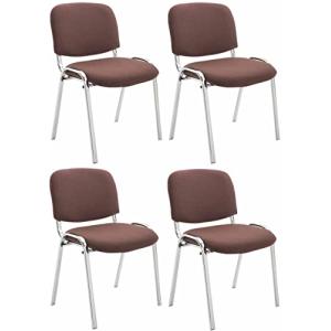 CLP Set De 4 Sillas Confidente Ken Chrom Tapizadas En Tela…