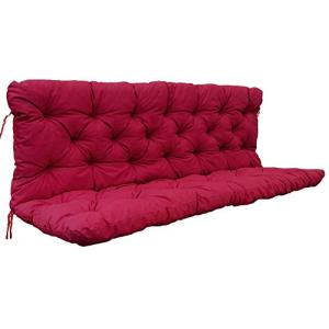 Chicreat Cojín para banco con respaldo, 150 × 98 × 8 cm, ro…