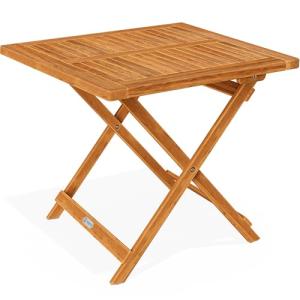 CASARIA® Mesa Plegable de Madera de Acacia 70x70cm Mesita d…