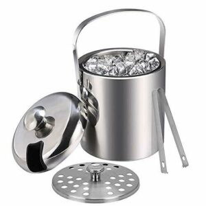 Emsmil Cubitera con Pinza y Tapa 1,3 L Aislamiento de Doble…