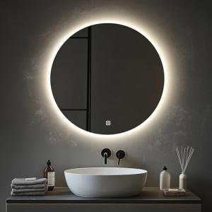 MYGIIVOVO Espejo de pared redondo para baño, espejo de baño…