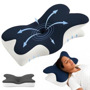Almohada Cervicales y Cuello, Almohada de Espuma Viscoelast…