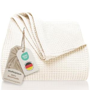 LAYNENBURG Manta para Sofá Verano 240 x 260 cm XXL - Waffle…