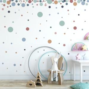 140 Piezas Pegatinas Pared Topos Acuarela, Decoracion Habit…