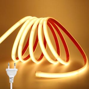 KISUFU Tiras LED de Neón 220v, Tira LED Luz COB IP65 Imperm…