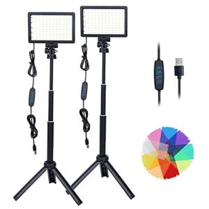 2 Packs Luces LED, Foco Regulables de 10000 K, Fotografia c…