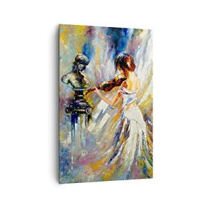 Cuadros Decoracion Salon Pieza Mujer Artista Lienzos decora…