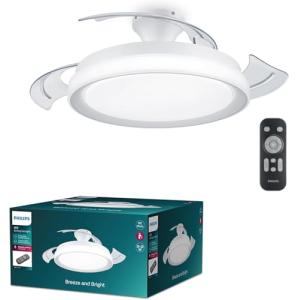 Philips Ventilador de Techo Bliss con luz LED 28W, motor DC…