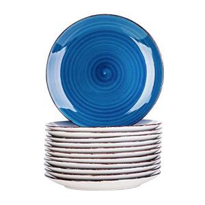 vancasso Serie Bella Azul Platos de Cena 12 Piezas, Platos…