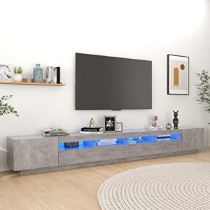 BAZZI Mueble de TV LED de 300 cm, 300 cm, 300 cm, armario d…