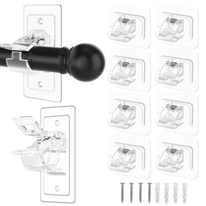 Ferizzia 10 Soporte Barra Cortina Sin Taladrar, Gancho Auto…