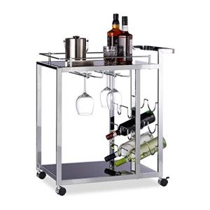 Relaxdays Camarera Baron para Cocina con Botellero para 6 B…