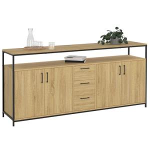 IDMarket - Aparador de 180 cm Detroit XXL, 4 puertas y cajo…