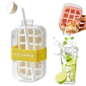 Cubiteras para Hielo con Pajitas,YouXiaor Botella de Cubito…