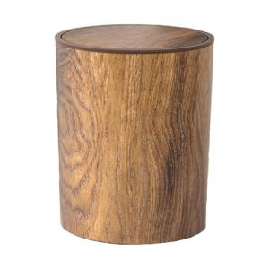 Cubo Basura Baño Acabado Madera - Papelera Con Tapa Batient…