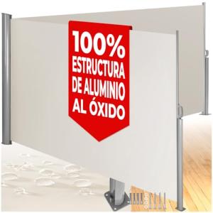 tectake® Toldo Lateral Retráctil, Separador de Ambientes Ex…